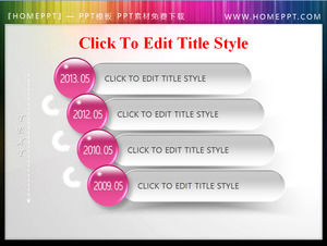 Modello di stile di colore rosa di cristallo PowerPoint Directory