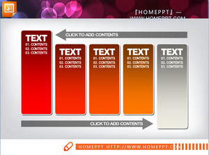 PPT text box cycle flow chart