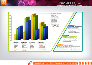 Prático Dados do Relatório Show Bar Chart PPT Chart Download
