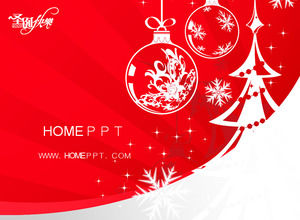 Pretty Christmas PPT template download