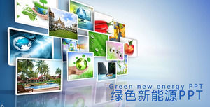 Защитите окружающую среду и создайте зеленый новый шаблон PPT энергии
