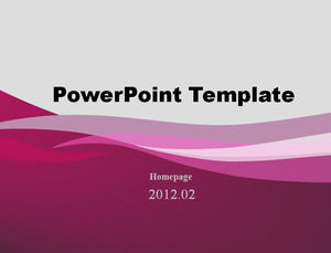 Purple flowing art style ppt template
