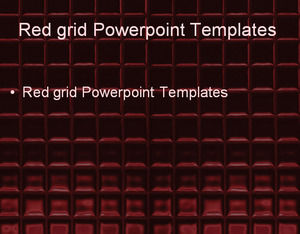 Red grid Powerpoint Templates