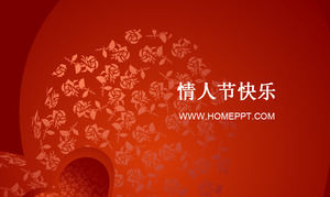red rose background valentines day ppt template powerpoint valentines ppt template