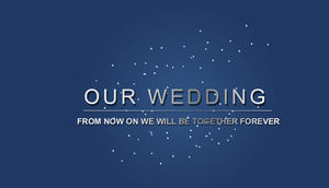 Romantic wedding etiquette atmosphere opening animation