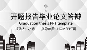 Simple opening report graduation thesis defense academic report PPT template Simple opening report graduation thesis defense academic report PPT template