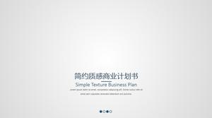 Simple texture business plan PPT template