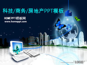 Tehnologia electronica / e - comert / imobiliare imobiliare șablon PPT
