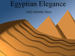 Egipskie piramidy PowerPoint Szablony