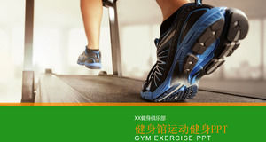Treadmill correr fitness plantilla PPT descargar gratis