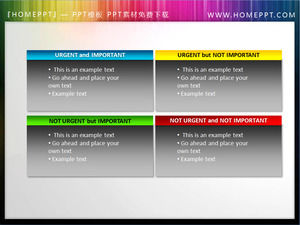 Dua indah empat warna kotak PPT teks materi Download