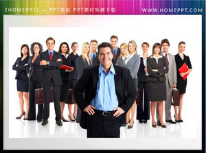 Two groups of business team white - collar workplace slideshow material download