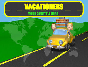Vacationers travel