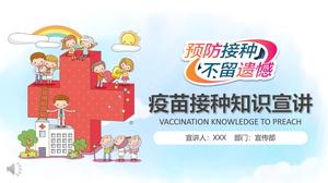 Vaccination knowledge promotion PPT template