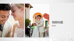 Свадебный свадебный фотоальбом PPT шаблон