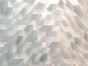 White polygon PPT background image