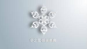 Winter Winter Dynamic Snowflake PPT Template