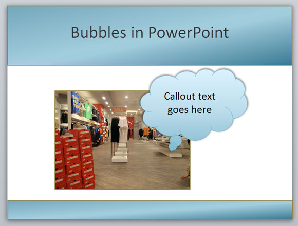 Powerpointプレゼンテーションに吹き出しを追加します