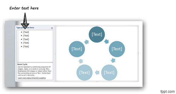 Erstellen Sie Eine Kreisformige Flussdiagramm In Powerpoint 10