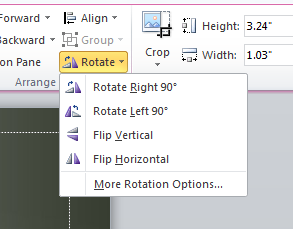 Powerpointスライドに画像を反転する方法