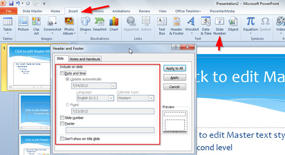 Comment Faire Pour Ajouter Des Numeros De Diapositives A Un Modele De Powerpoint