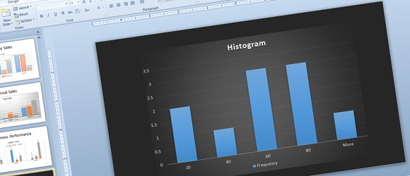 كيفية جعل المدرج الإحصائي لبرنامج PowerPoint باستخدام إكسل