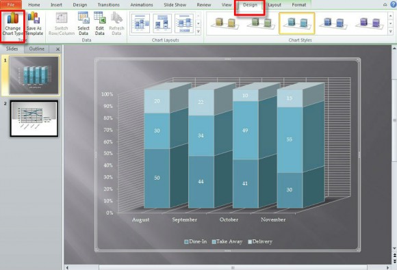 Как заполнить диаграмму в powerpoint
