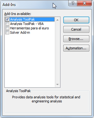 Excel-Histogramm Analyse-Funktionen