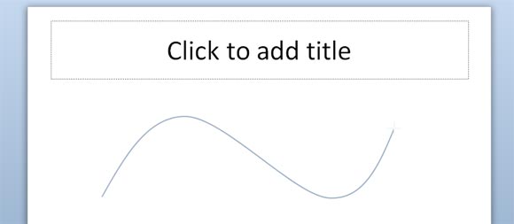 رسم منحنيات بيزيه في PowerPoint 2010