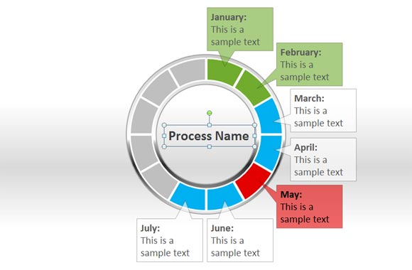 Kreis Diagramm Vorlage Fur Powerpoint Prasentationen