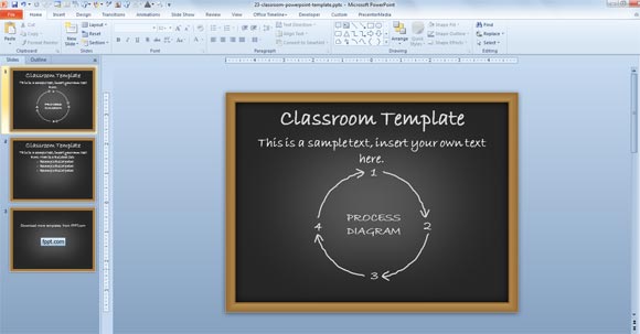 ฟรีธีม Powerpoint การศึกษาสำหรับนำเสนอในห้องเรียน