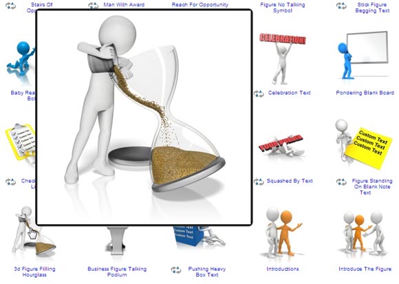 3D-animierte Bilder für Powerpoint-Präsentationen