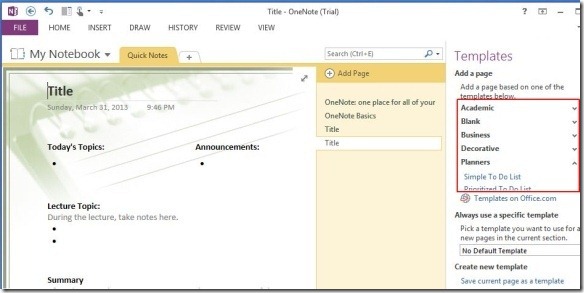 Onenote 13 Shablony Sozdanie Zametok Legche Cherez Windows Mo I Android