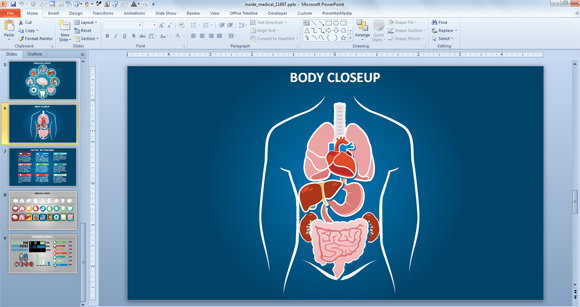Шаблон для презентации powerpoint анатомия