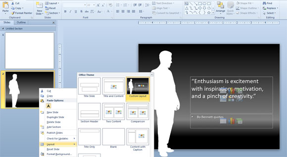 Beispiele Fur Powerpoint Layouts Fur Zitate