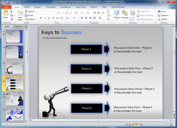 Business Presentation Vorlage Fur Powerpoint Mit Animierte 3d Diagramme