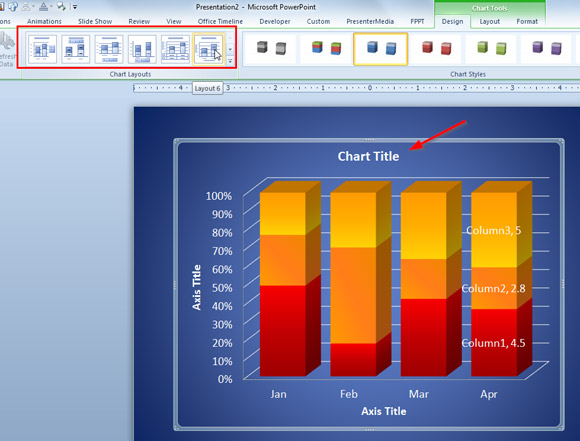 Как построить диаграмму powerpoint