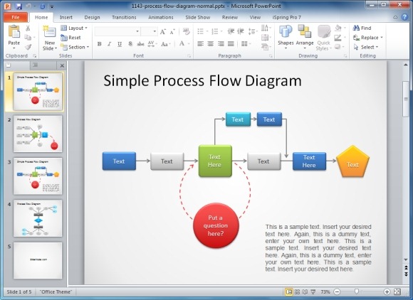 Process Flow Diagram For PowerPoint