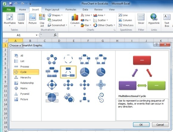 SmartArt in Excel