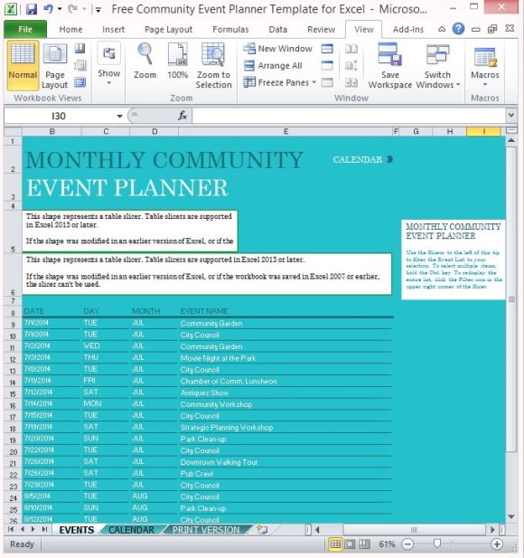 自由社区事件策划者模板换的Excel-1