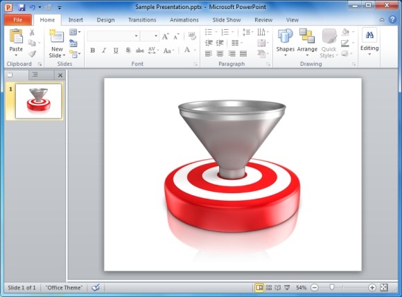 Как нарисовать воронку в powerpoint