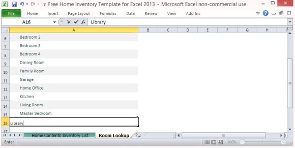 Excel Home Inventory Template from www.homeppt.com
