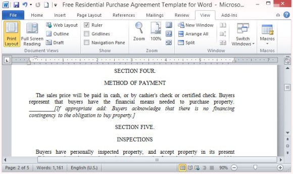 Real Estate Sales Contract Template Free from www.homeppt.com