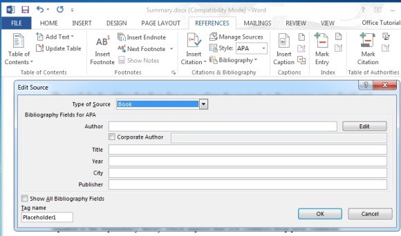 Microsoft Word文書に引用や参照を追加する方法 Microsoft Word文書に引用や参照を追加する方法