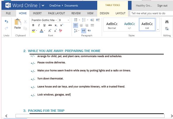 Geschaftsreise Checkliste Hersteller Fur Microsoft Word