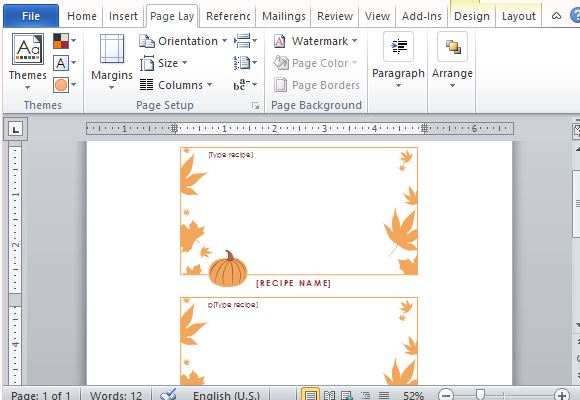 Bestes Thanksgiving Vorlagen Fur Microsoft Word