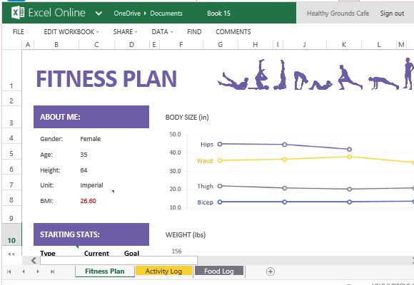 So Erstellen Und Excel Online Ihr Fitness Plan Verfolgen
