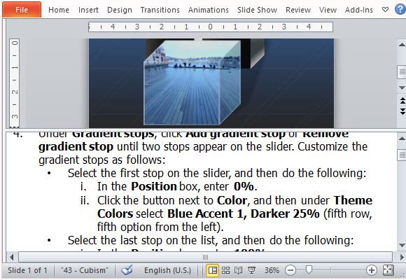 Просто следуйте инструкциям на панели Notes