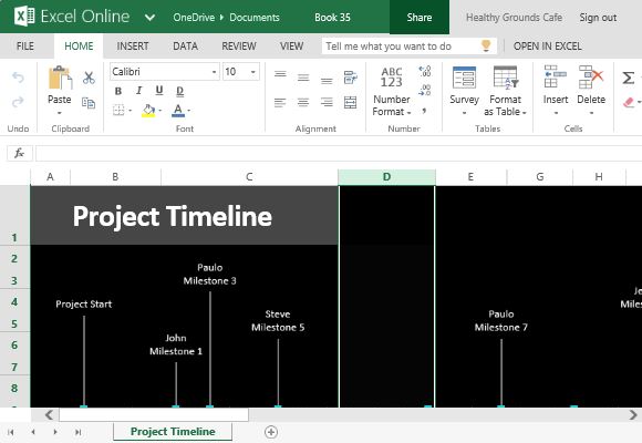 Proyek Timeline Template yang Memiliki Desain Elegan