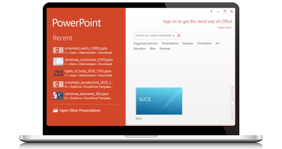 Очистить историю последних файлов в Microsoft PowerPoint